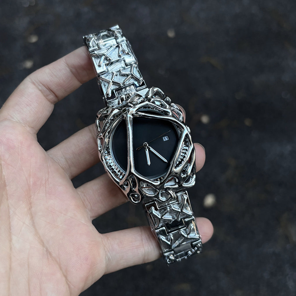 Men's Y2K Spider Web Design Quartz Watch