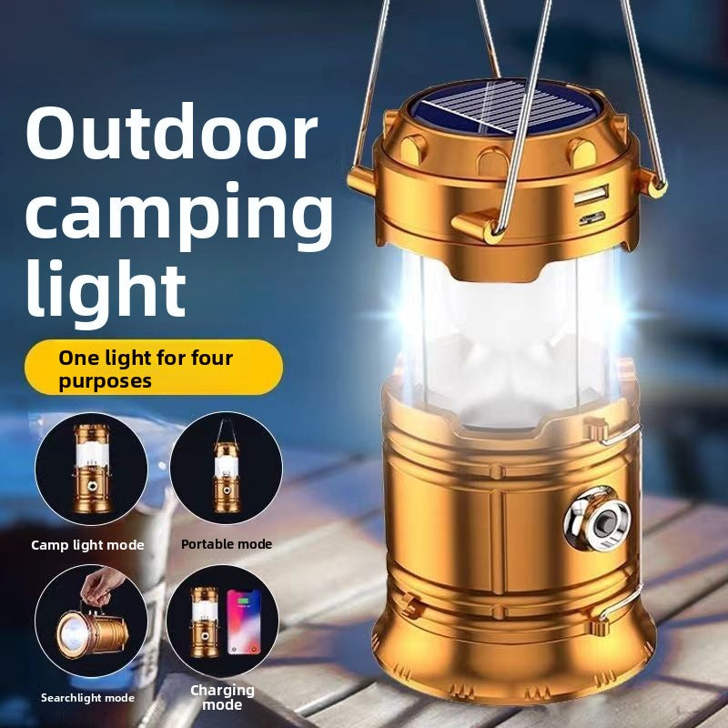 Solar Powered Multifunctional Camping Lantern with Emergency Lighting