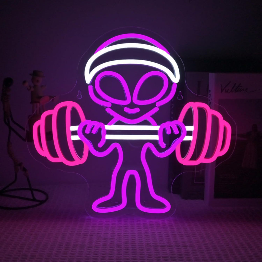 Alien UFO LED Neon Sign Light for Bedroom Game Room Bar Party Decoration