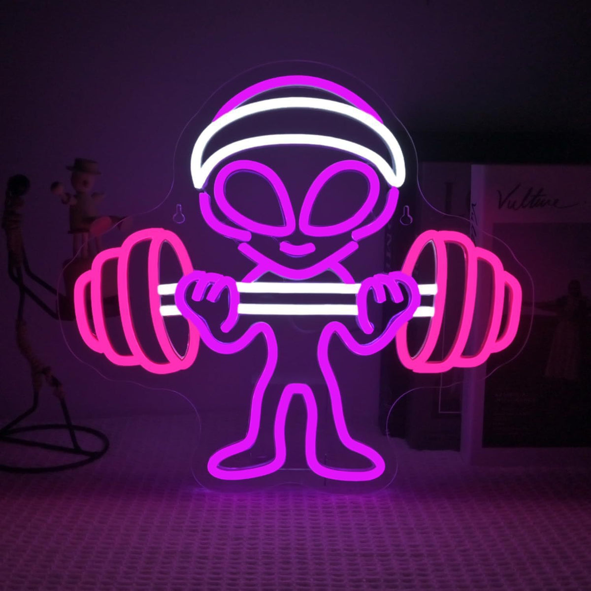 Alien UFO LED Neon Sign Light for Bedroom Game Room Bar Party Decoration