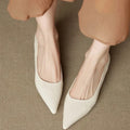 Elegant Pointed Toe Low Heel Shoes