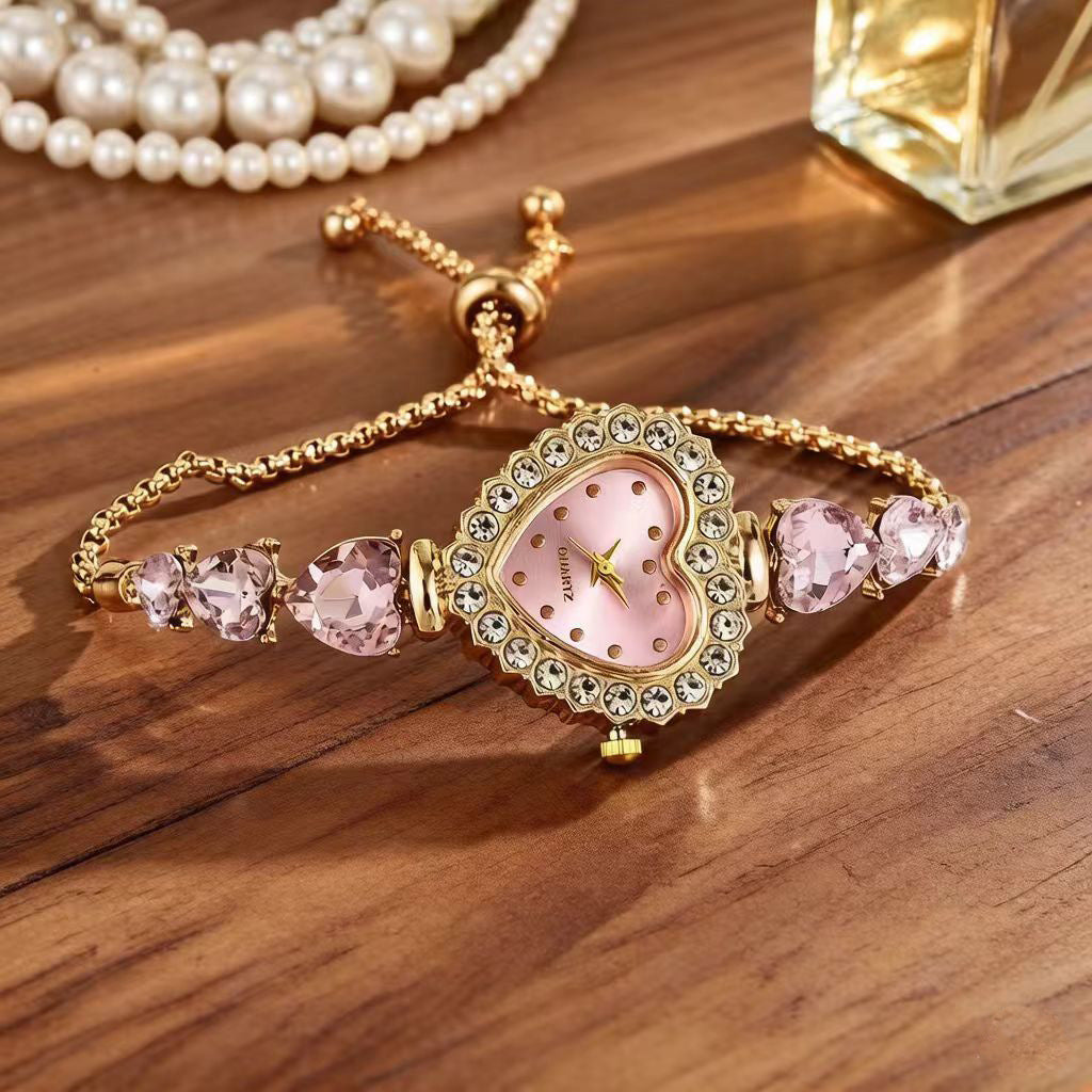 Diamond-studded bracelet chain