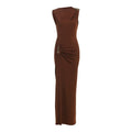Sleeveless Slim-Fit Slit Dress
