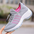 Womens Wedge Heeled Casual Sports Shoes