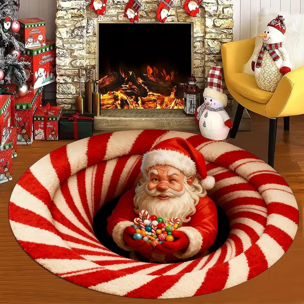 Halloween Christmas Round Carpet
