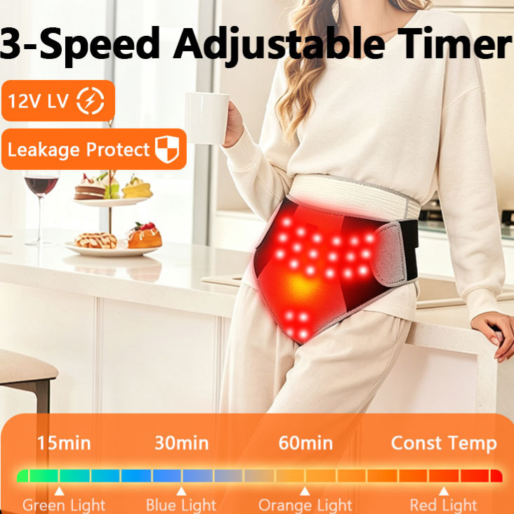 Red light physiotherapy electric heating belt vertebral lumbar disc