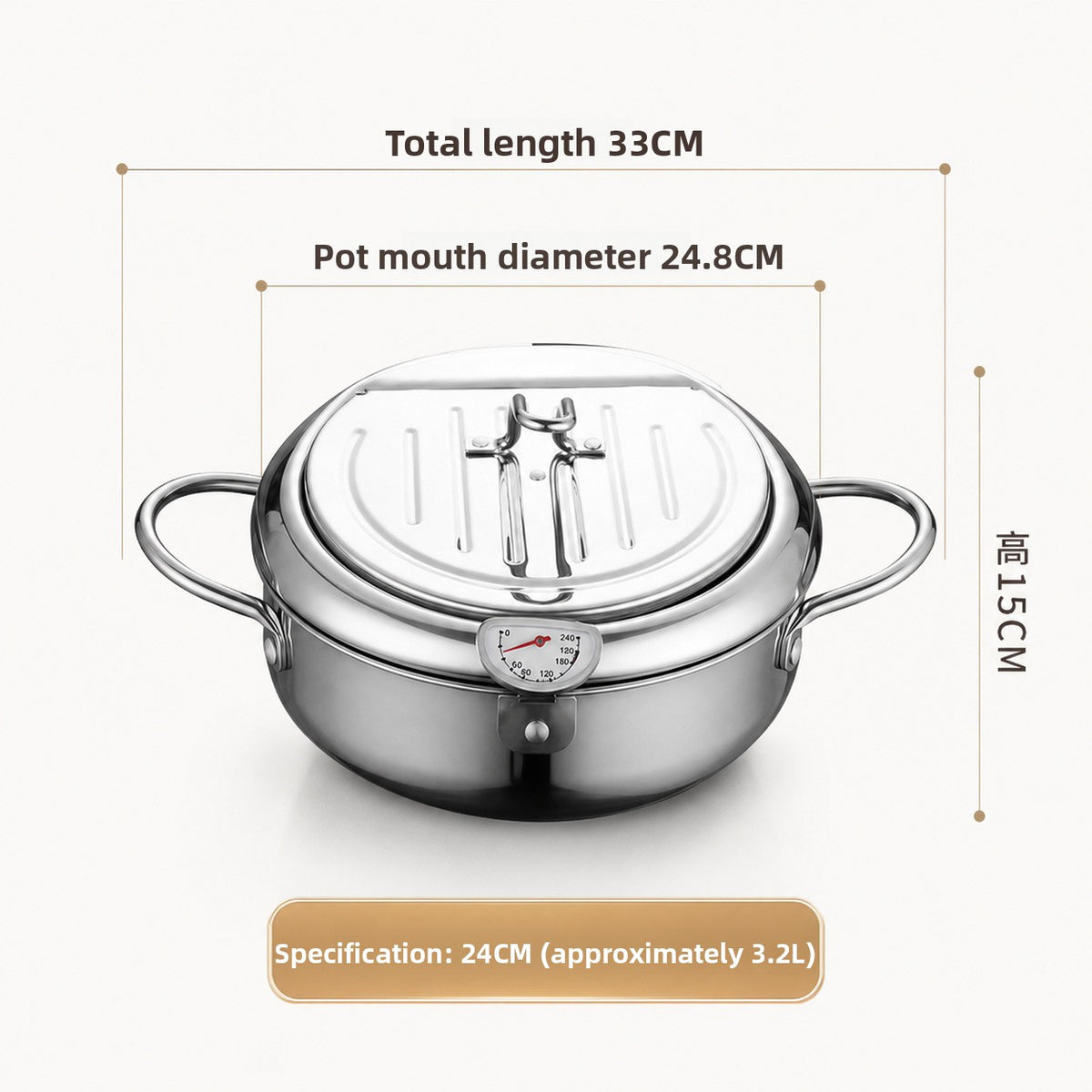 Multi-Functional Stainless Steel Fryer