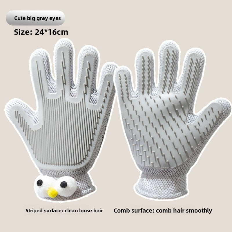 Pet Grooming Gloves for Cats and Dogs