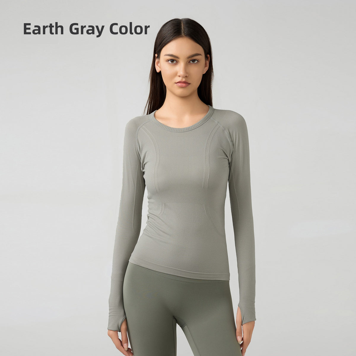 Seamless yoga top