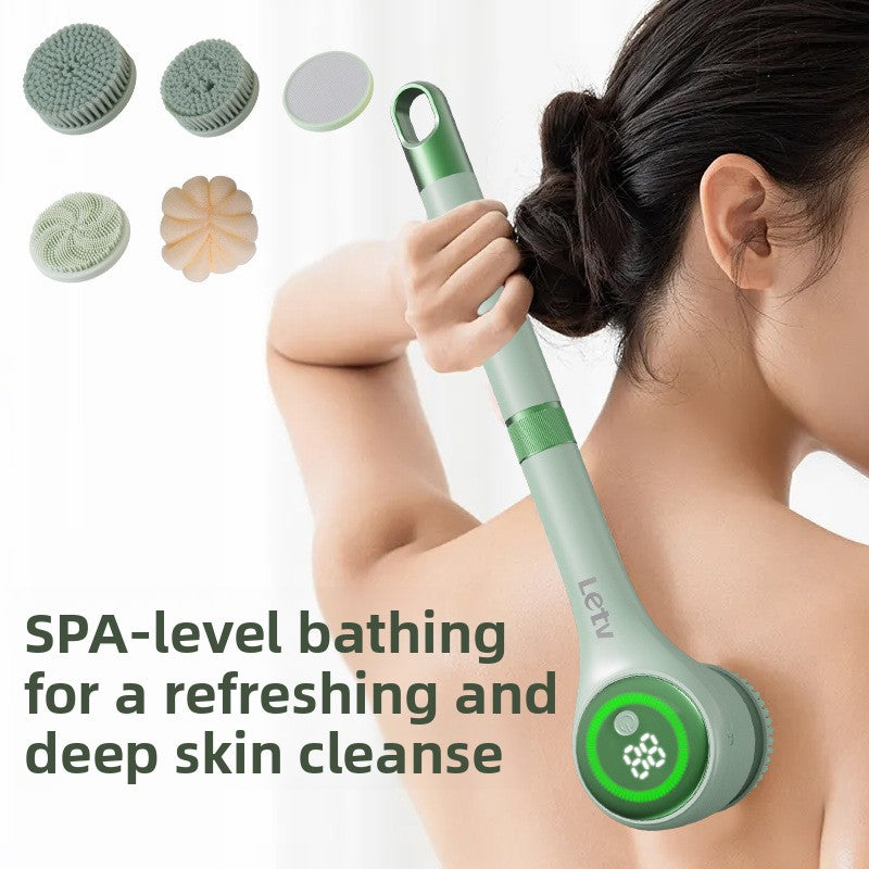 Smart USB Electric Back Scrubber with Multiple Brush Heads