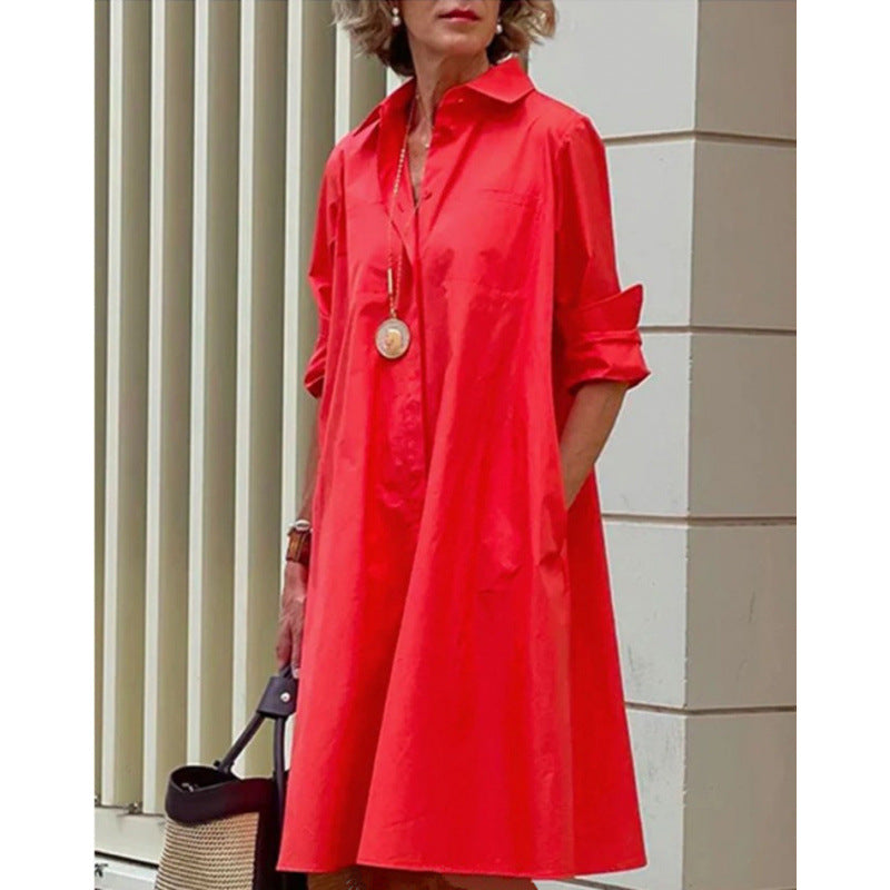 long-sleeve midi dress