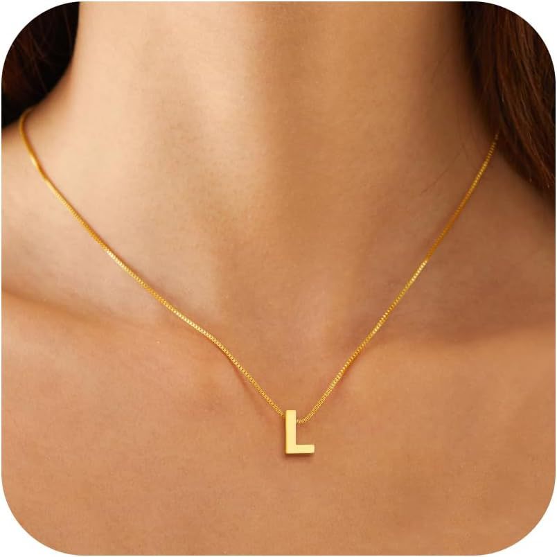 Initial Letter Pendant Necklace Women Fashion Jewelry