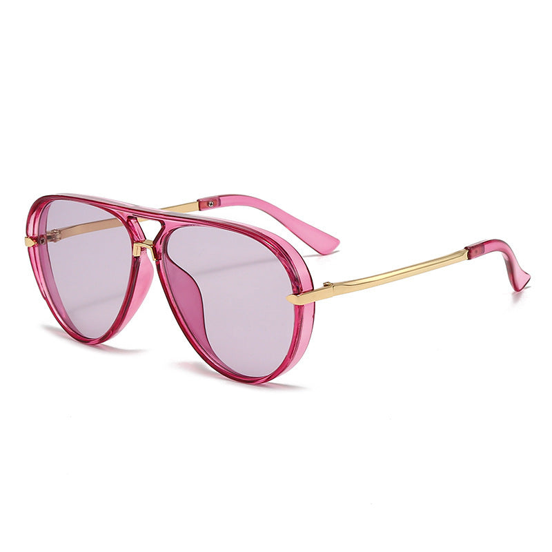 Retro Round Frame UV400 Sunglasses
