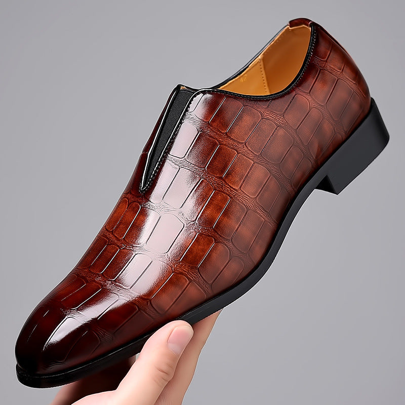 Mens Casual Leather Slip On Shoes