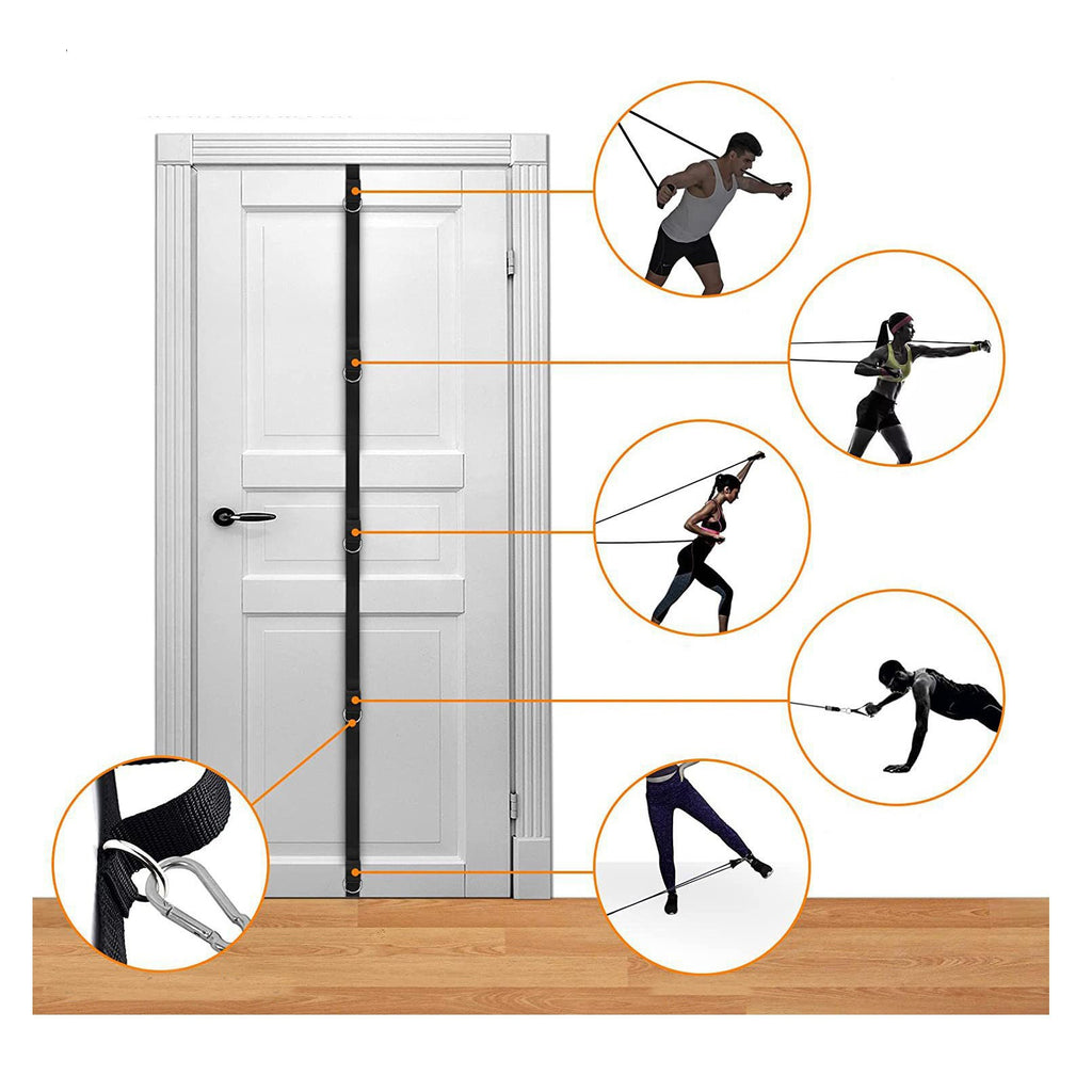 Portable Exercise Resistance Bands with Door Anchor