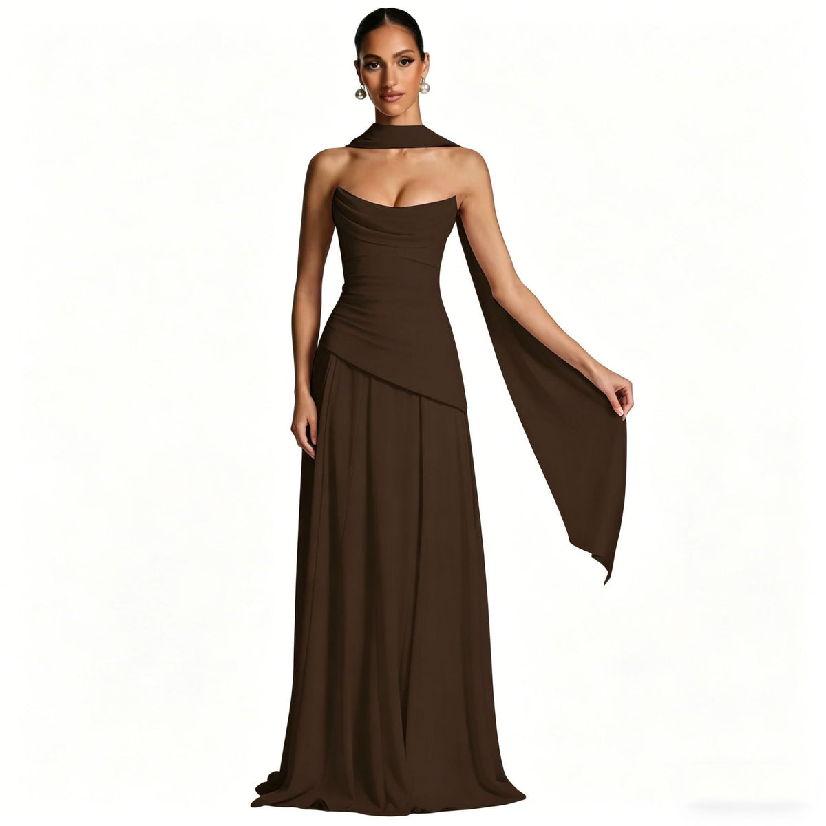 Womens Strappy Slim Fit Evening Dress