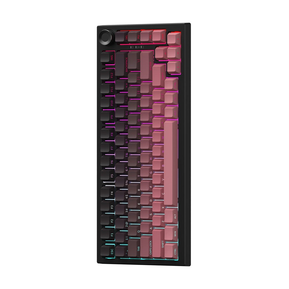 87-Key Triple Mode RGB Side-Engraved PBT Mechanical Keyboard