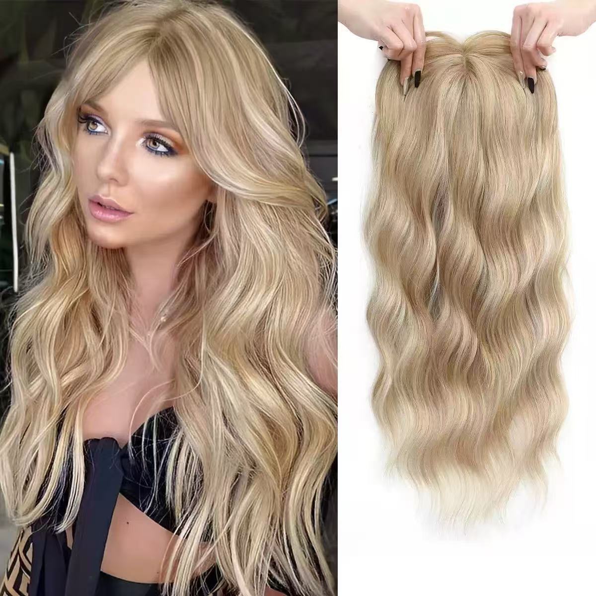 Synthetic Hairpiece for Women with Gradient Color