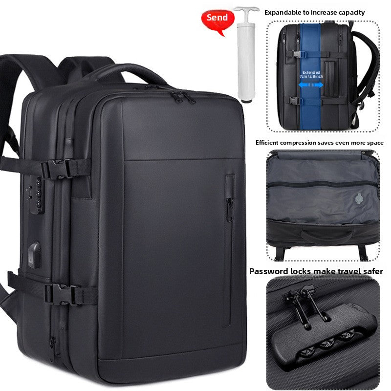 Expandable Travel Backpack with Laptop Compartment