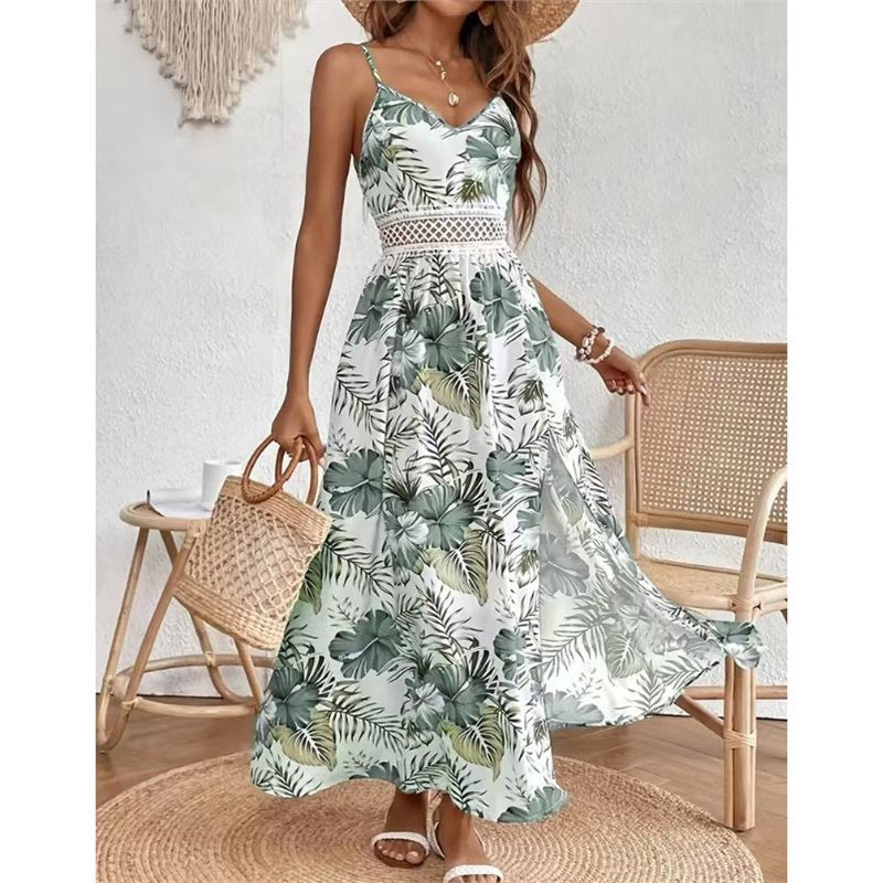 Floral Print Sleeveless Dress