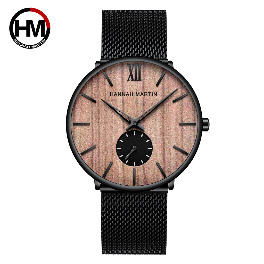 Men's Natural Wood Dial Quartz Watch