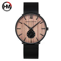 Men's Natural Wood Dial Quartz Watch