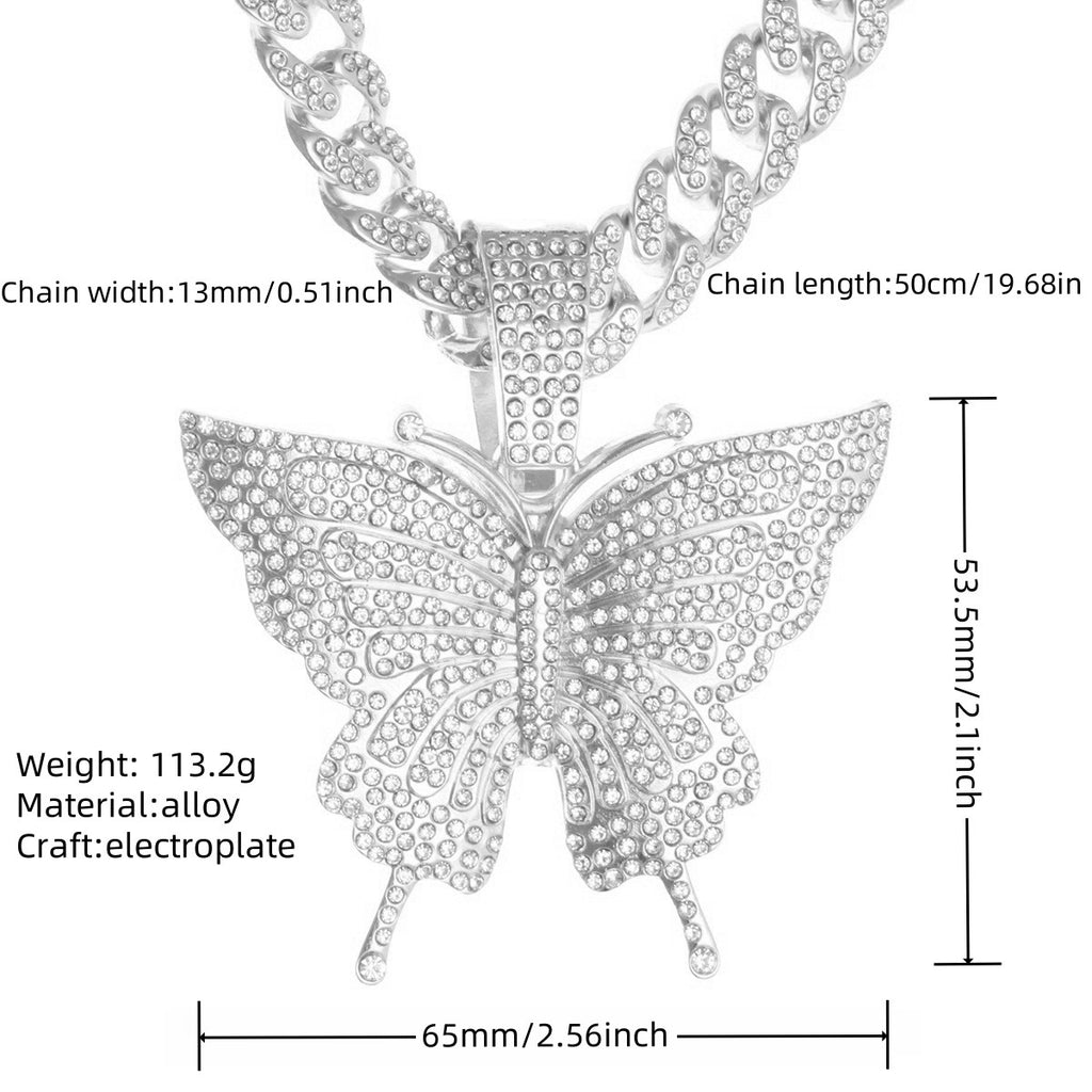 Cuban chain necklace pendant