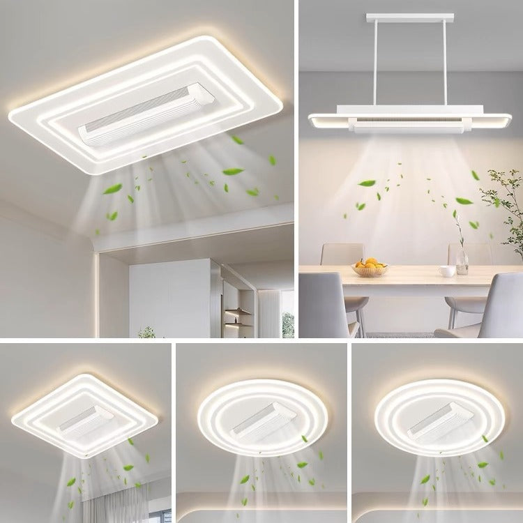 Modern LED Voice Control Ceiling Fan Light