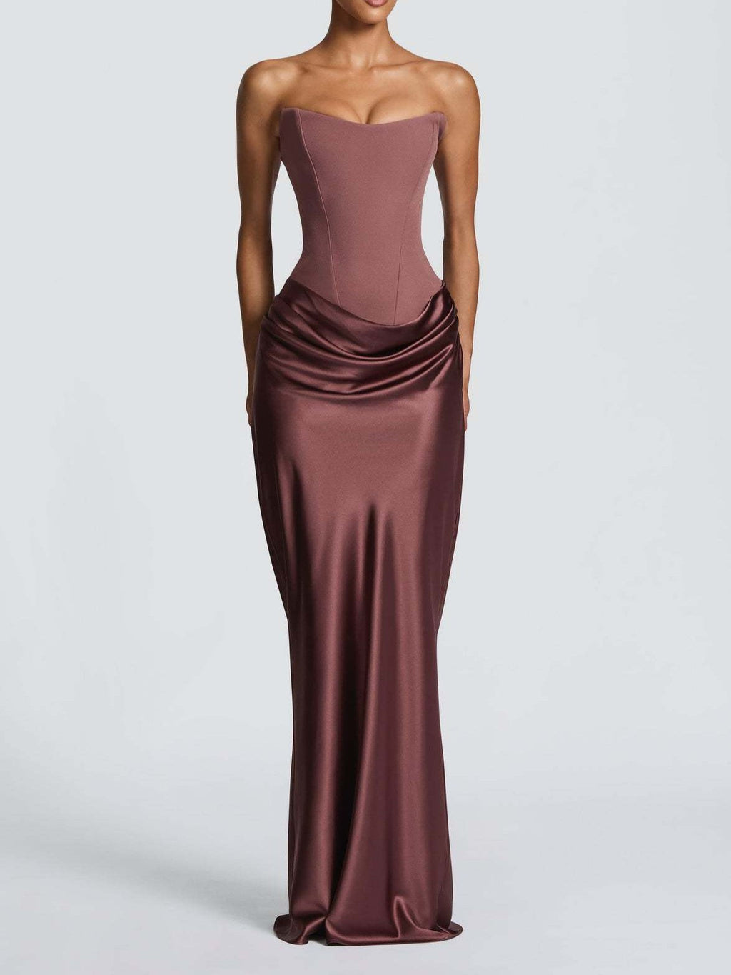 Satin Bodycon Long Dress