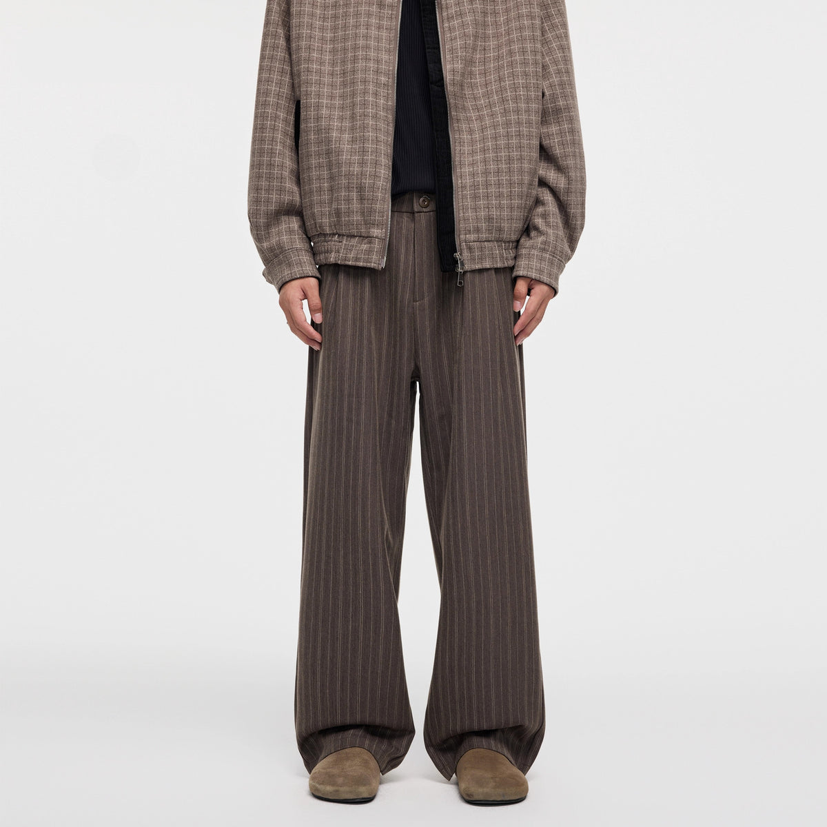 Retro Striped Loose Casual Pants for Men