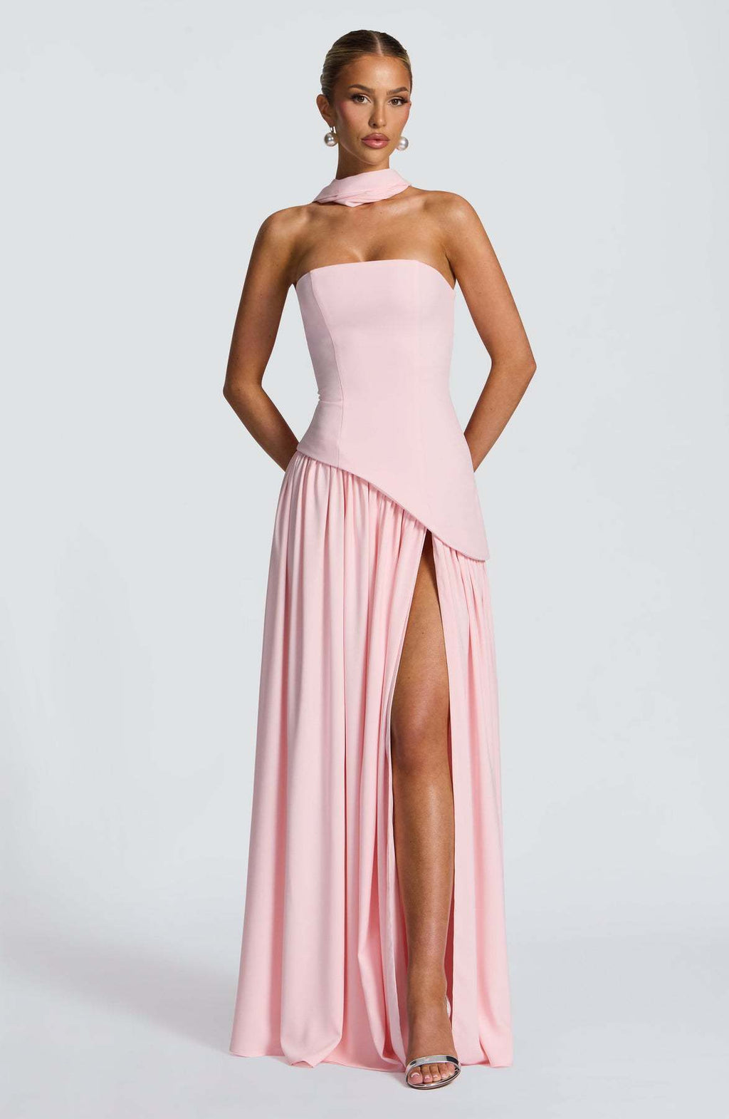 Women's High-Slit Bodycon Long Dress