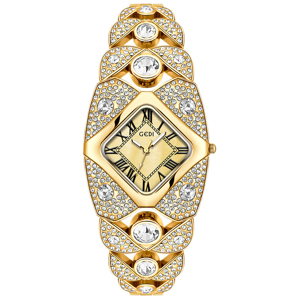 Luxury Diamond Retro Bracelet Women's Watch