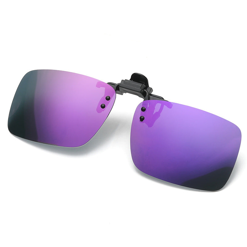 Polarized Clip-On Sunglasses Metal Frame