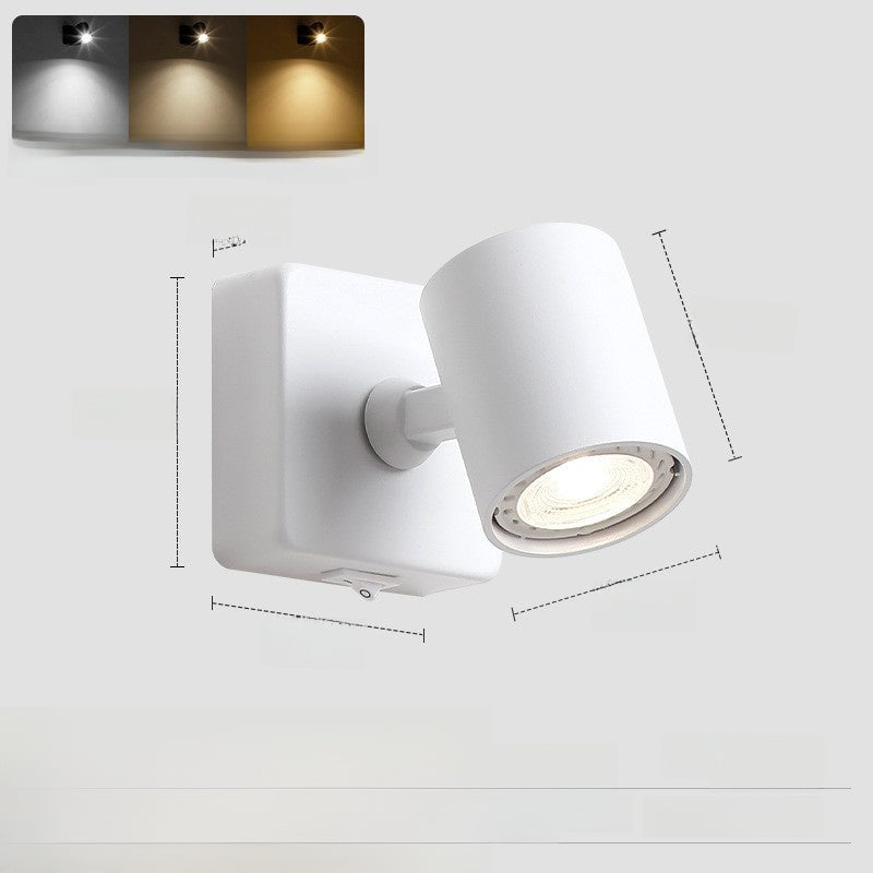 Hotel recessed wall-mounted spotlights