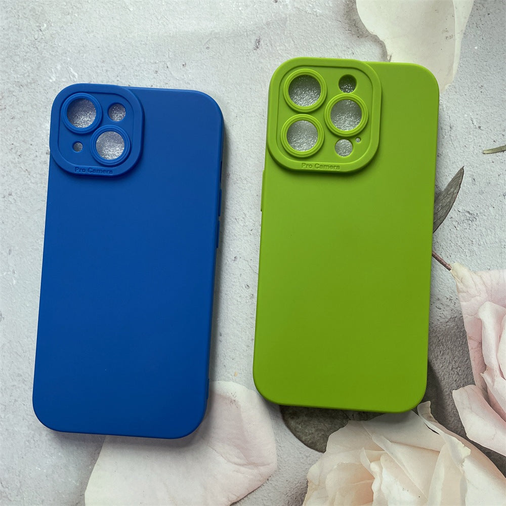 Frosted Silicone Phone Case for iPhone with Angel Eye Design