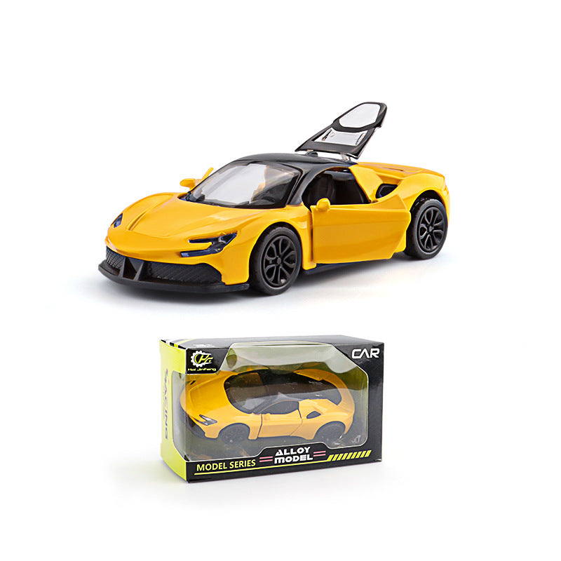 Three-Door Alloy Pull Back Toy Car Model