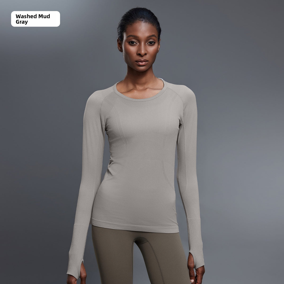 Seamless yoga top
