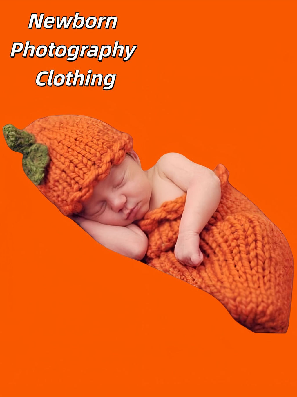 Baby Photo Cute Pumpkin Style Clothing Sleeping Bag Children Photo Clothes