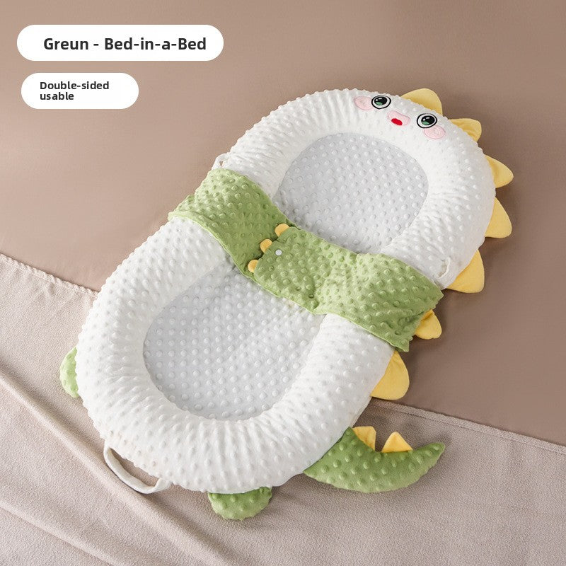 Baby Anti-Jump Soothing Bed with Slope Pad