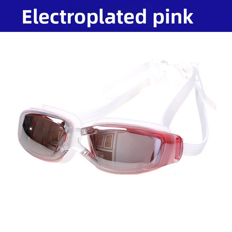 Swimming Goggles Large Frame HD Waterproof Anti-Fog