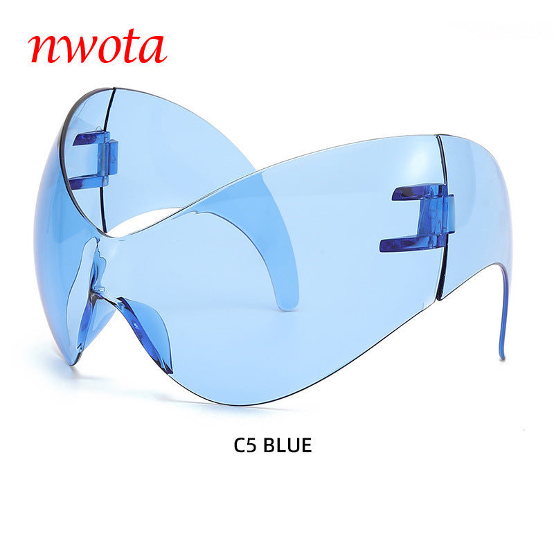Large Frame Sports Sunglasses with UV Protection