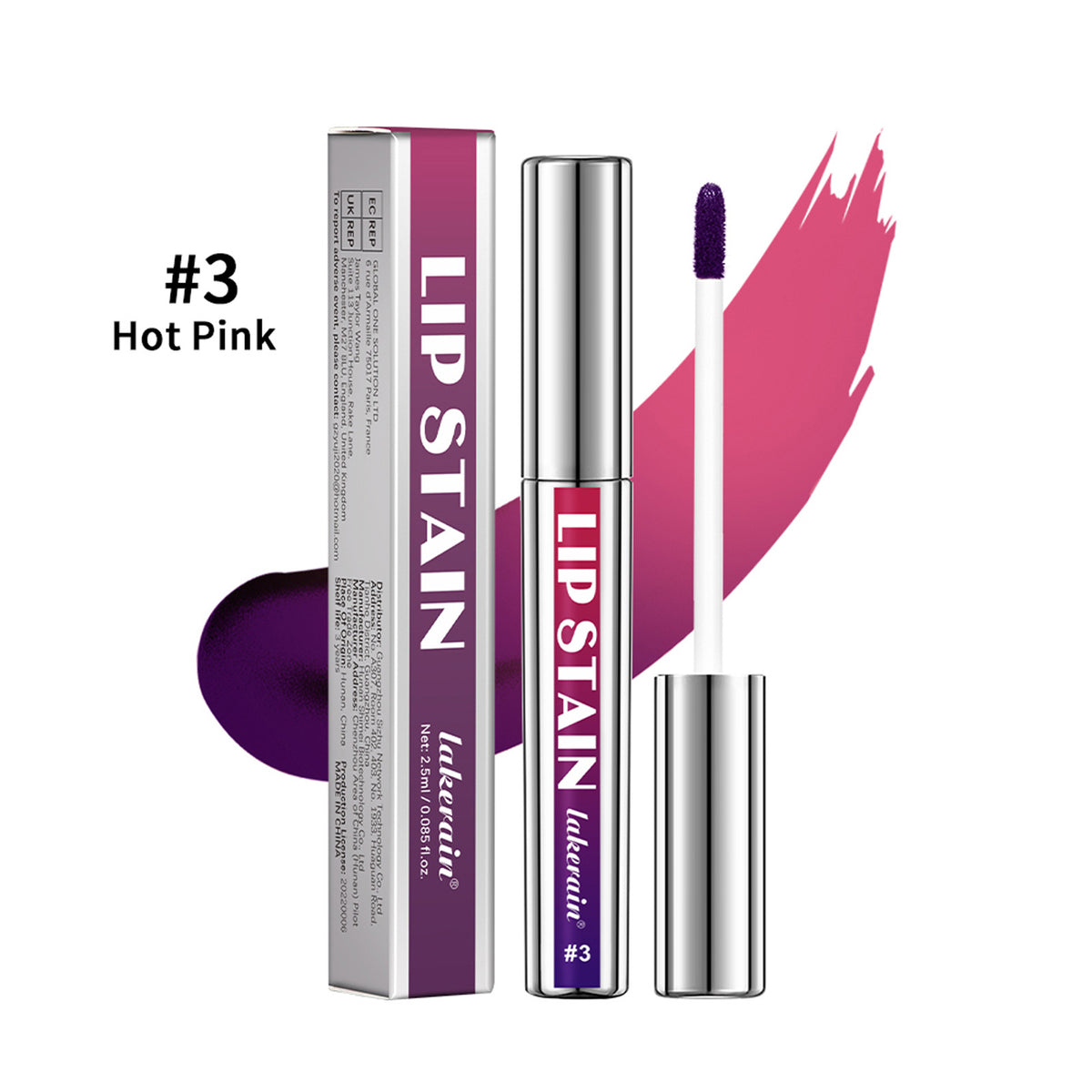 silver tube peel-off lip gloss
