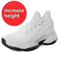 Height-increasing thick-soled flyknit shoes