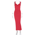 Sleeveless Backless Bow Dress