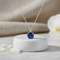 Colored Zircon and Diamond Pendant
