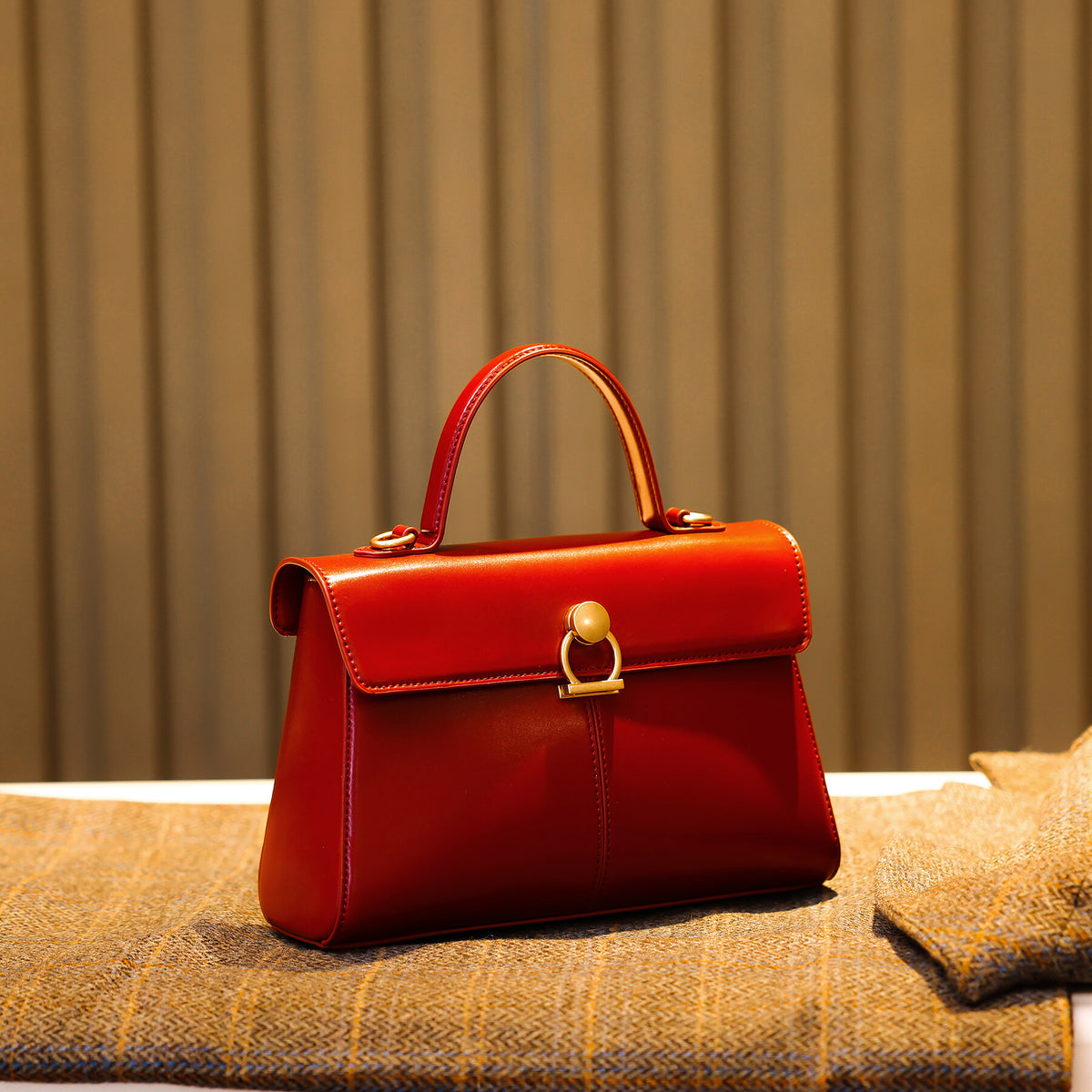 Original Design Red Bridal Shoulder Tote Bag