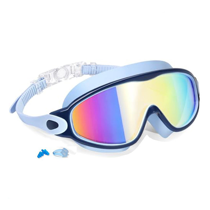 Childrens Anti-Fog Swimming Goggles with Nose Cover