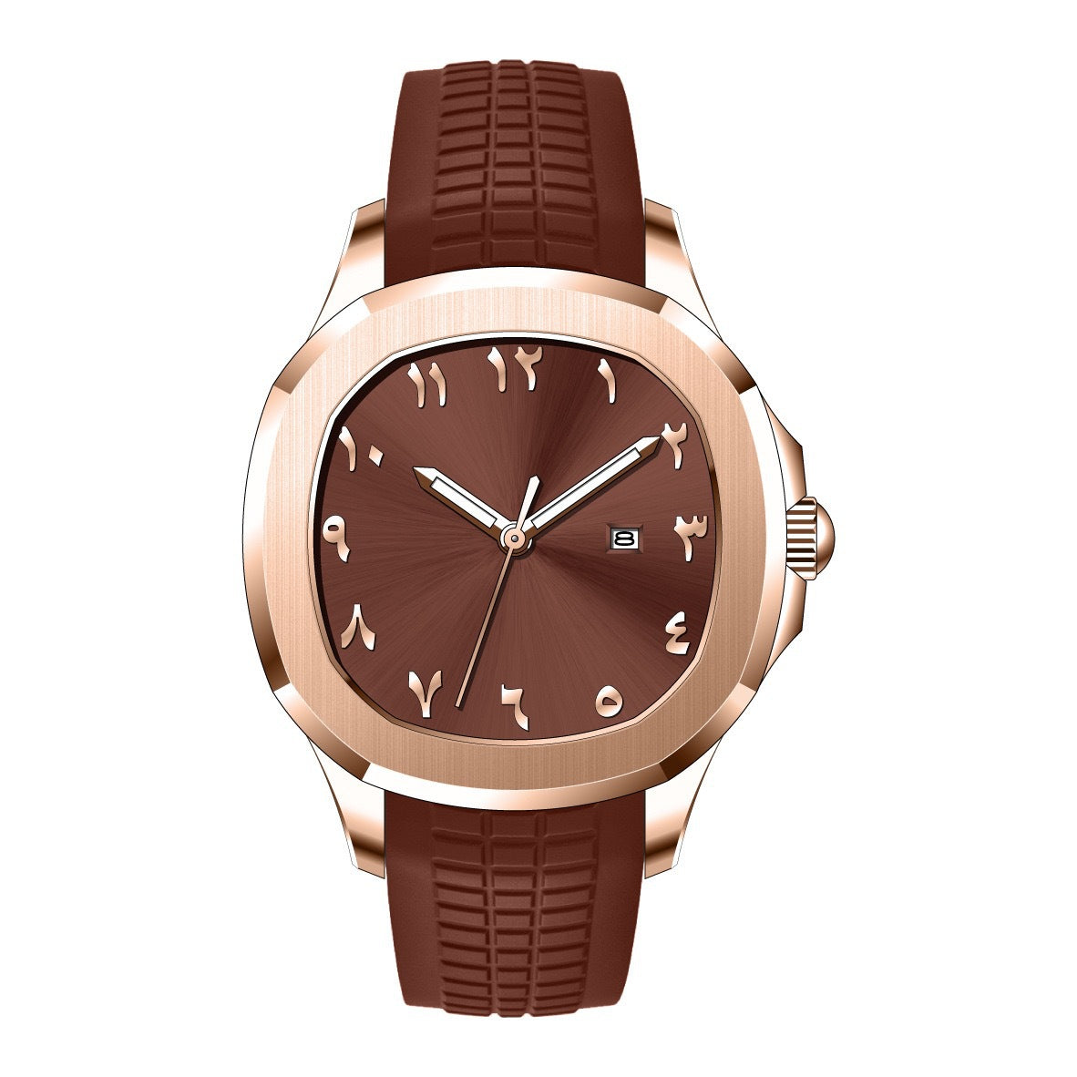 Classic Waterproof Quartz Watch with Silicone Strap