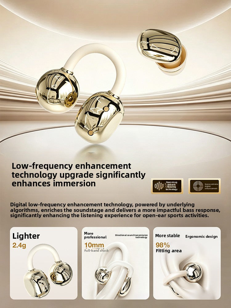 Clip-On Wireless Bluetooth Earphones