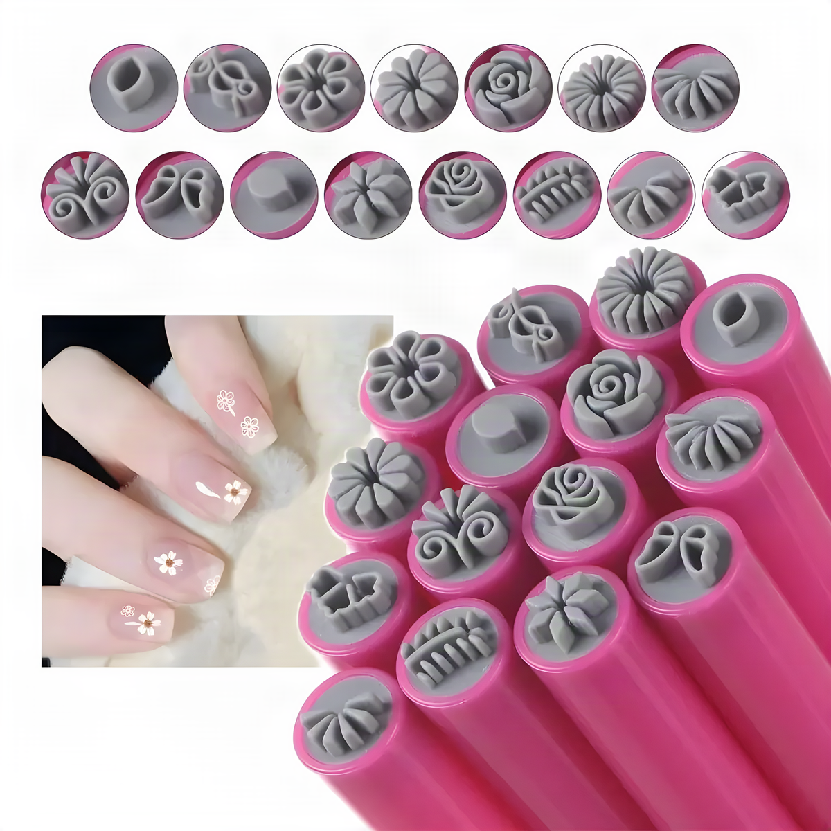 Nail Art Stamp Pen Set
